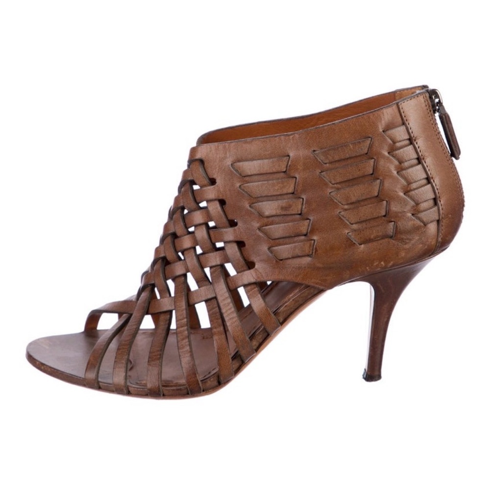 Givenchy Brown Leather Heeled Sandals